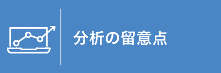 分析の留意点